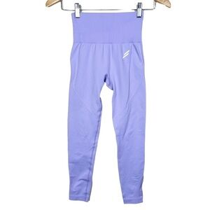 doyoueven Lilac Purple Seamless Fitted High Rise Workout Leggings Womens Small